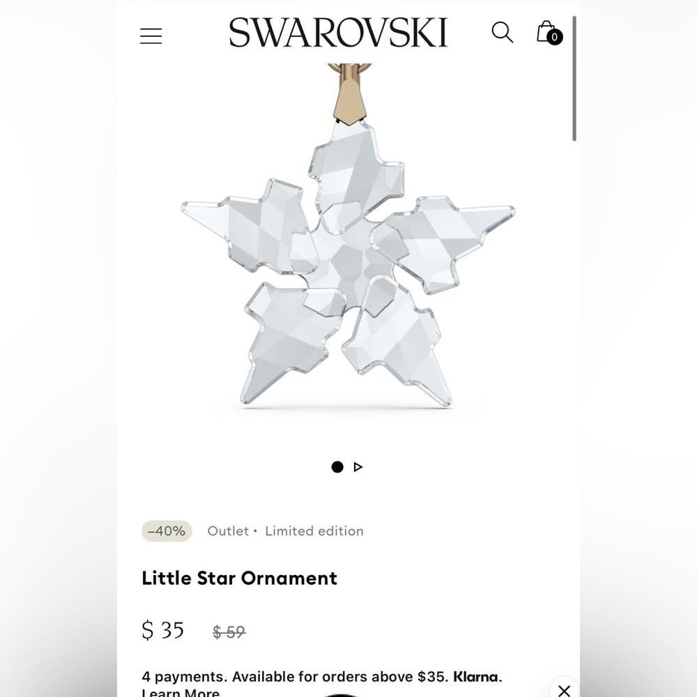 Swarovski ornament